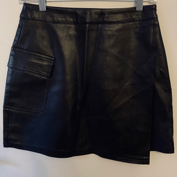 LF Dresses & Skirts - LF Store Dress Decode Faux Leather Mini Skirt⭐️NWT